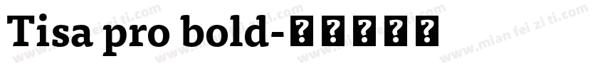 Tisa pro bold字体转换